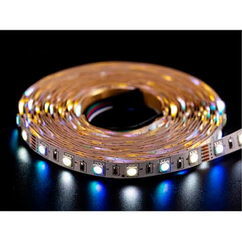 Світлодіодна стрічка RGB+WW SMD5050 (300 світлодіодів, 12 В, 5 м, IP20) Прев'ю 1