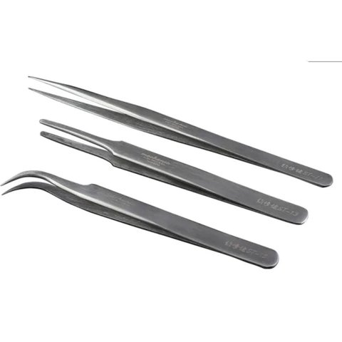 Пінцет монтажний Mechanic ST-15, вигнутий, 115 мм, C-grade high quality Прев'ю 3