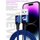 USB кабель Mechanic iData, USB тип-A, Lightning, 100 см, синий Превью 2
