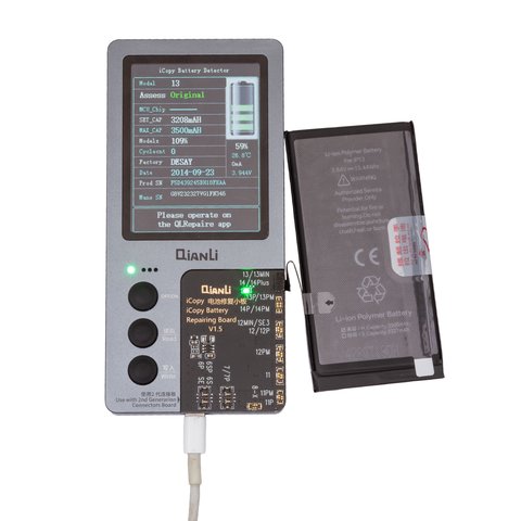 Batería JCID puede usarse con Apple iPhone 13, Li-Polymer, 3.84 V, 3500 mAh, mayor capacidad Vista previa  1