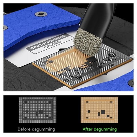 Фиксатор плат Mechanic MagTin X, с BGA-трафаретом, для очистки CPU, A10-A18 pro Превью 4