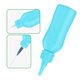 Tarro para líquido con dispensador RELIFE TB1, 50 ml, azul Vista previa  3