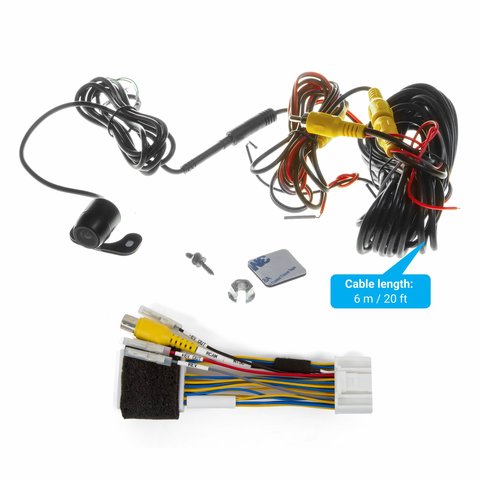 Cámara de visión trasera para Opel Vivaro Dacia Renault Clio Duster Megane Logan con juego de cables y cable de conexión de 24 pines Vista previa  7