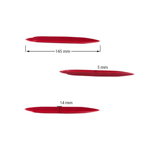 Car Trim Removal Tool with Sharp Tips (Polyurethane, 145×14 mm) Preview 1