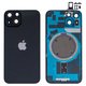 Housing compatible with iPhone 14, (black, with SIM card holders, with side button, HC, Global, midnight) Preview 1