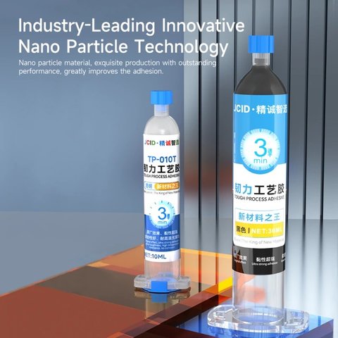 Glue JCID TP-030B, (polyurethane, black, quick drying, for gluing back covers, for display frames, 30 ml) Preview 6