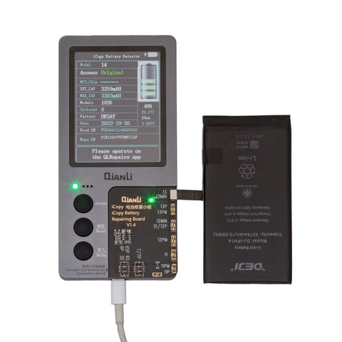 Batería Deji puede usarse con Apple iPhone 14, Li-ion, 3.87 V, 3279 mAh, original IC Vista previa  1