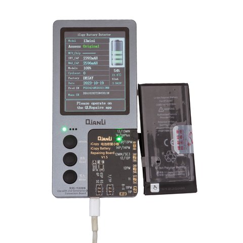 Batería JCID puede usarse con Apple iPhone 13 mini, Li-Polymer, 3.88 V, 2580 mAh, mayor capacidad Vista previa  1