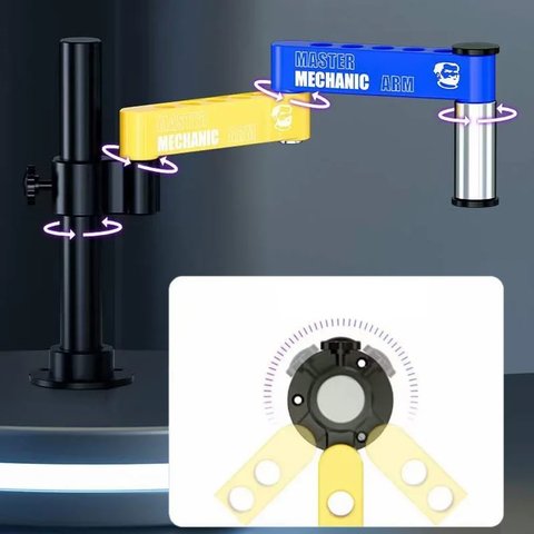 Pie para microscopio Mechanic M3, 360° Vista previa  3