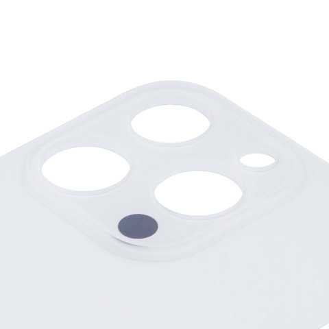 Задня панель корпуса для iPhone 14 Pro, біла, потрібно зняти скло камери, small hole Прев'ю 1