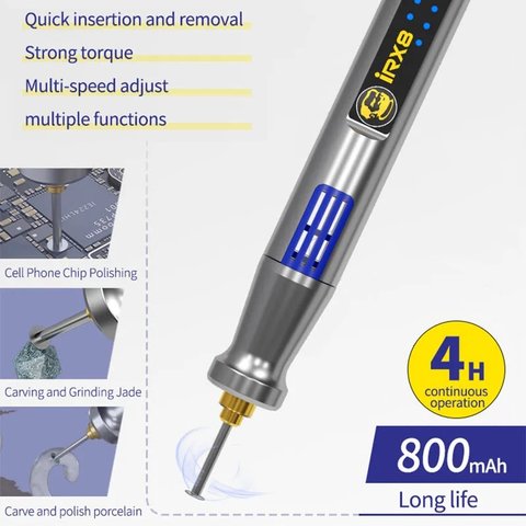 Полировочная машина Mechanic iRX8, с насадками, аккумуляторная Превью 1