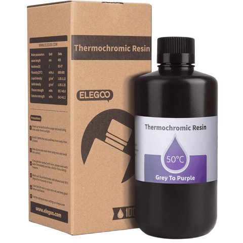 Фотополимерная смола для 3D-принтера ELEGOO Grey to Purple, 1 кг Превью 12