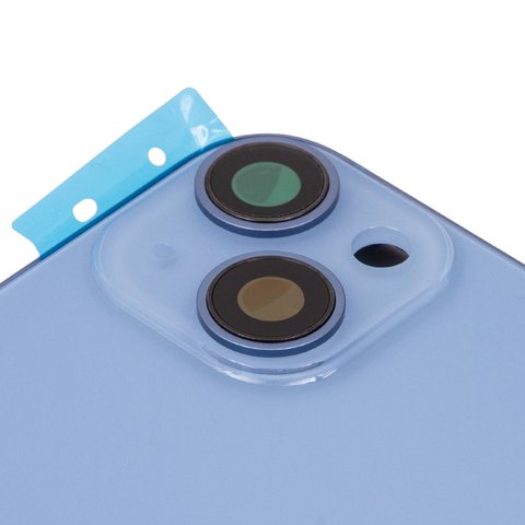 Корпус для iPhone 14, синий, с держателем SIM-карты, с боковыми кнопками, Original (PRC), EU version Превью 1