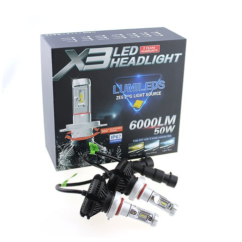 Juego de luces LED principales para coche UP-X3HL-H7W-6000LM (H7, 6000 lm, luz blanca fría) Vista previa  2